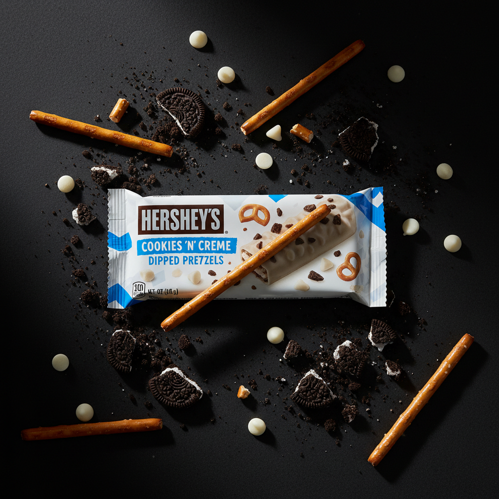Hershey's Cookies 'N' Creme Dipped Pretzels