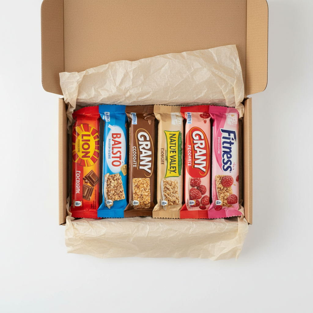 Box Complète avec 6 barres de céréales variées