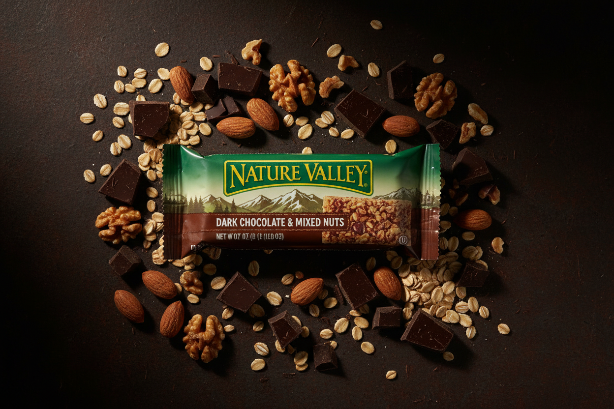 Nature Valley Chocolat Noir & Noix – Barre céréales lifestyle premium