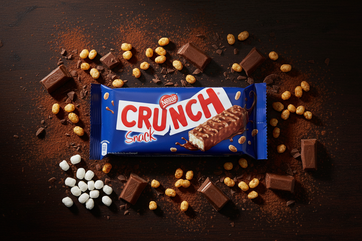 Nestlé Crunch – Barre chocolat au lait riz soufflé lifestyle premium