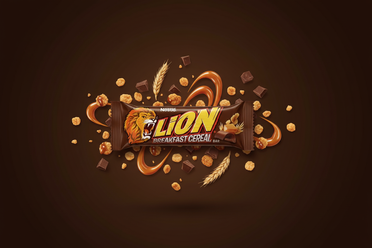 Nestlé Lion Breakfast Cereal Bar – Barre céréales caramel chocolat
