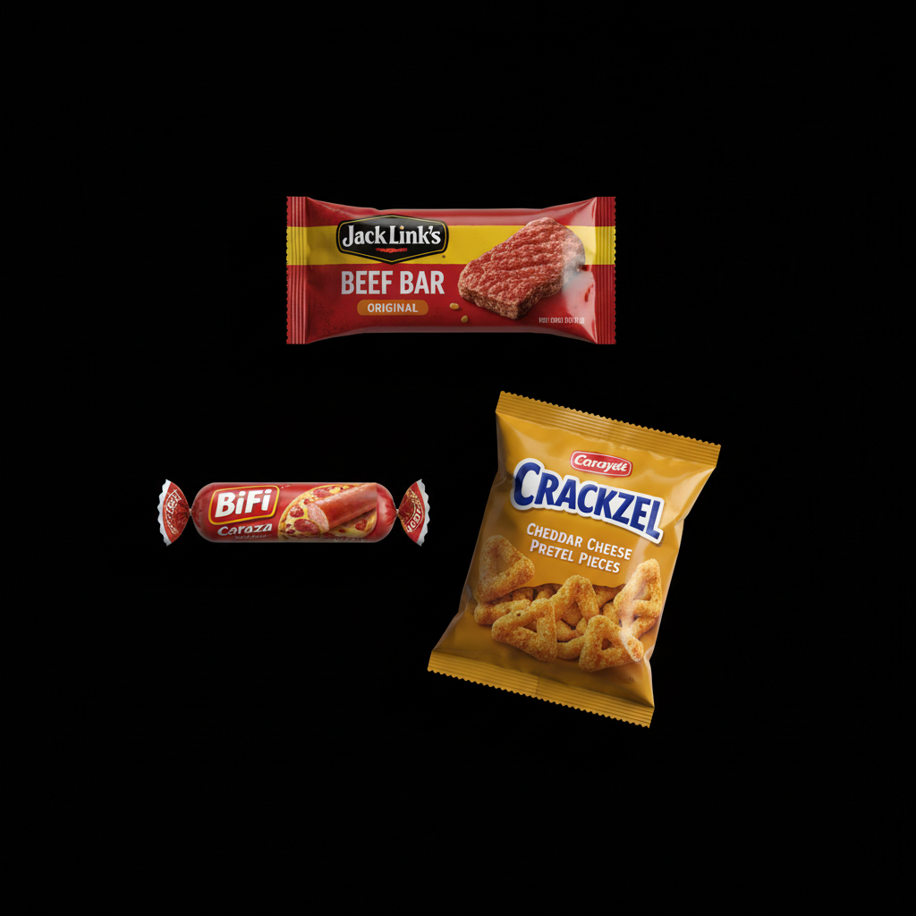 Box Snacks Salés fond noir premium